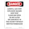 Signmission OSHA Danger Sign, 14" Height, Rigid Plastic, Landfill Gas Vent Explosive Hazard, Portrait OS-DS-P-1014-V-2535 - alternate 1